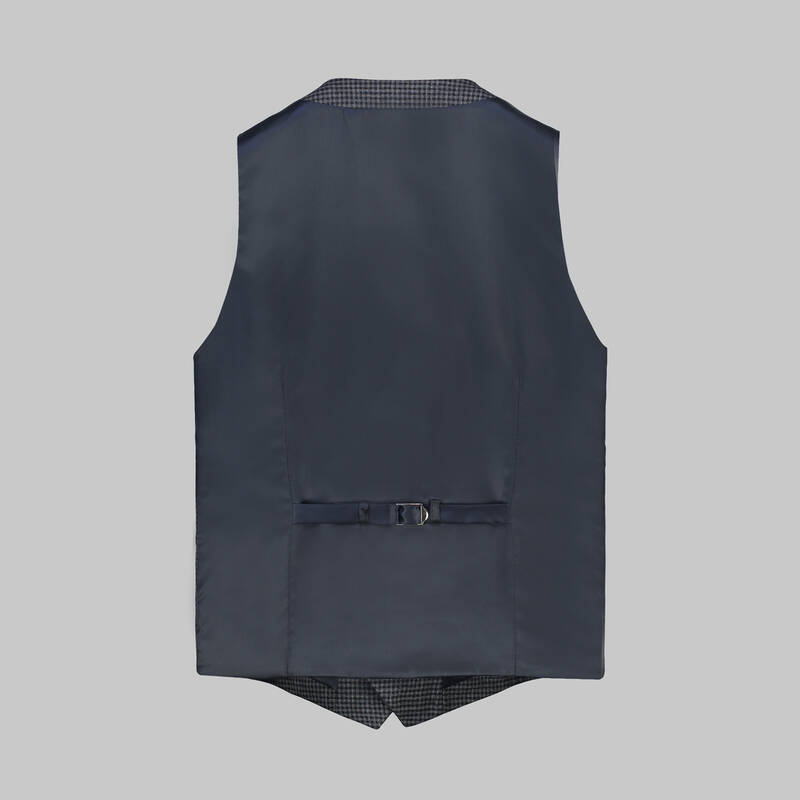 Tedrick Nasa Resta Slim Fit Lacivert Yelekli Takım - 8