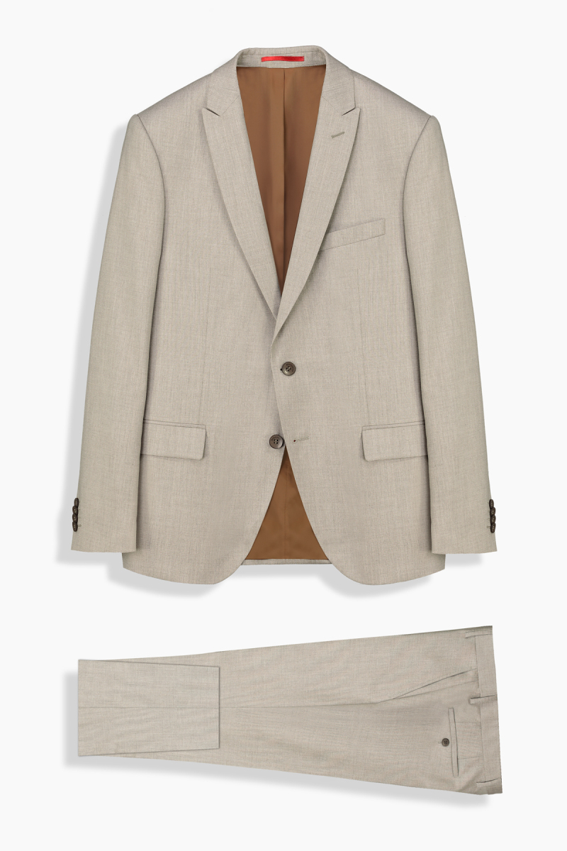 Tedrick Resta Slim Bej Takım Elbise - 1