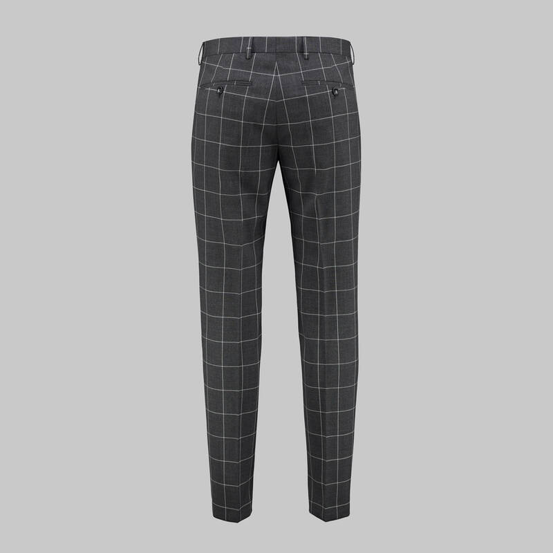 Temera Slim Fit Gri Takım Elbise - 5