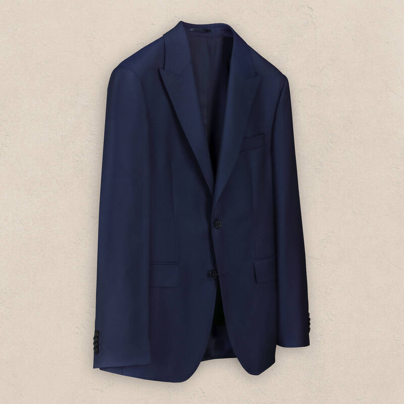 Teneresp Slim Lacivert Yün Takım Elbise - 2