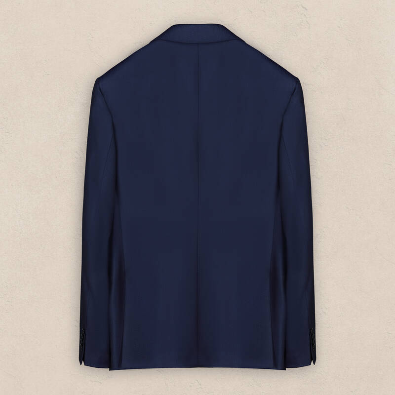 Teneresp Slim Lacivert Yün Takım Elbise - 3