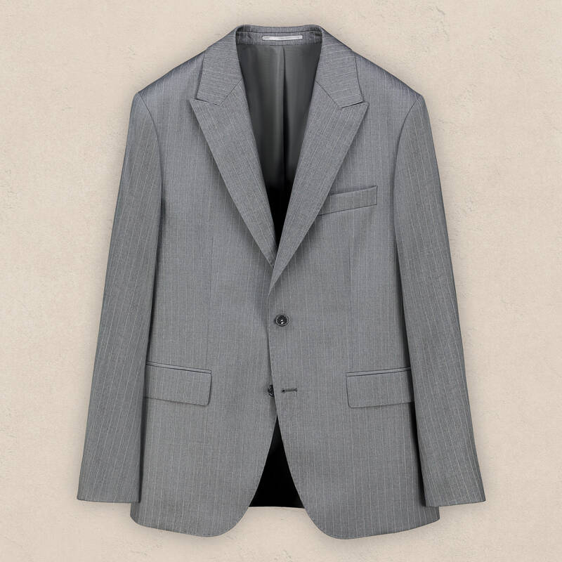 Teneresp Slim Fit Yün Gri Elbise Takım - 1