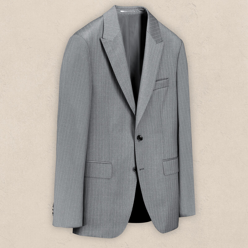 Teneresp Slim Fit Yün Gri Elbise Takım - SARAR (1)