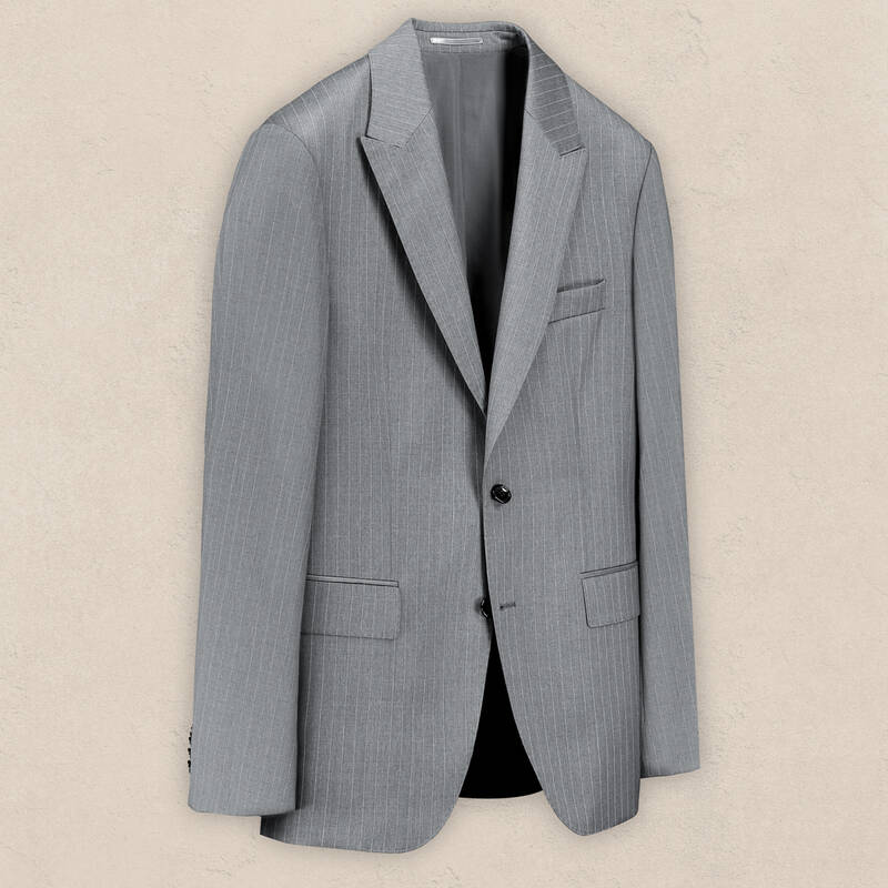 Teneresp Slim Fit Yün Gri Elbise Takım - 2