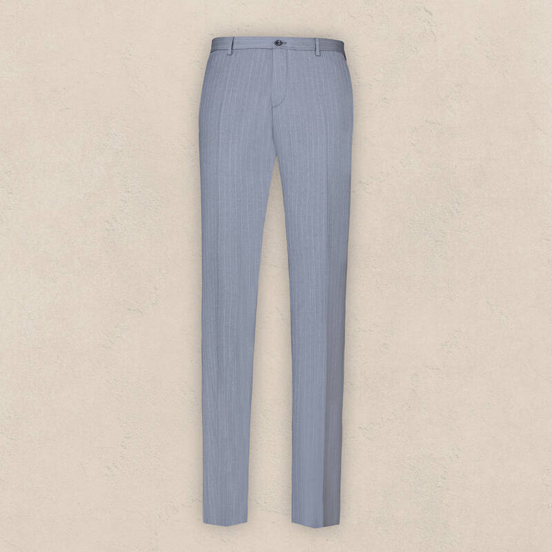 Teneresp Slim Fit Yün Gri Elbise Takım - 4
