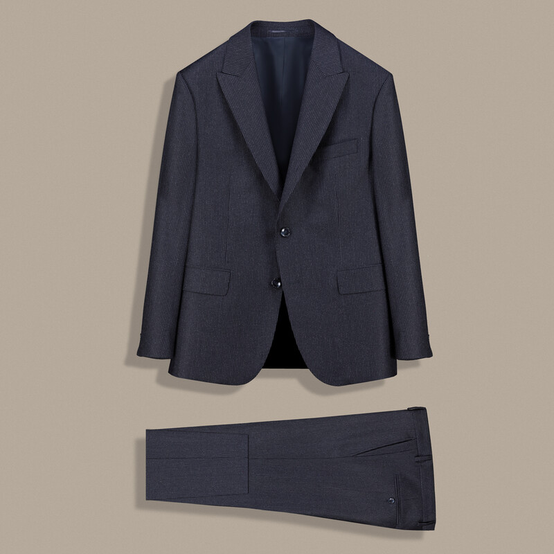 Teneresp Slim Fit Koyu Lacivert Takım Elbise 