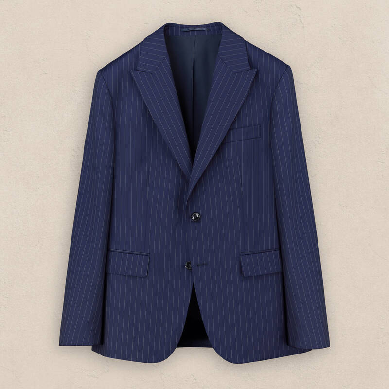 Teneresp Slim Fit Lacivert Yün Takım Elbise - 1