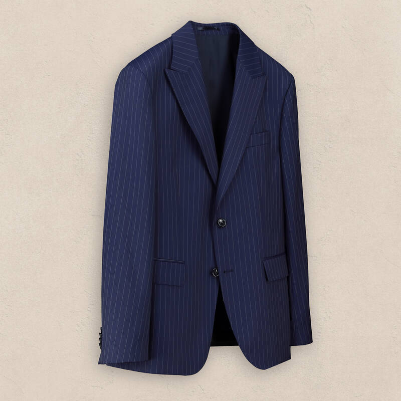 Teneresp Slim Fit Lacivert Yün Takım Elbise - 2