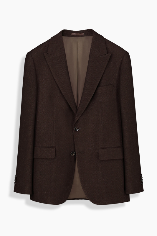 Teneresp Slim Fit Kahverengi Ceket 