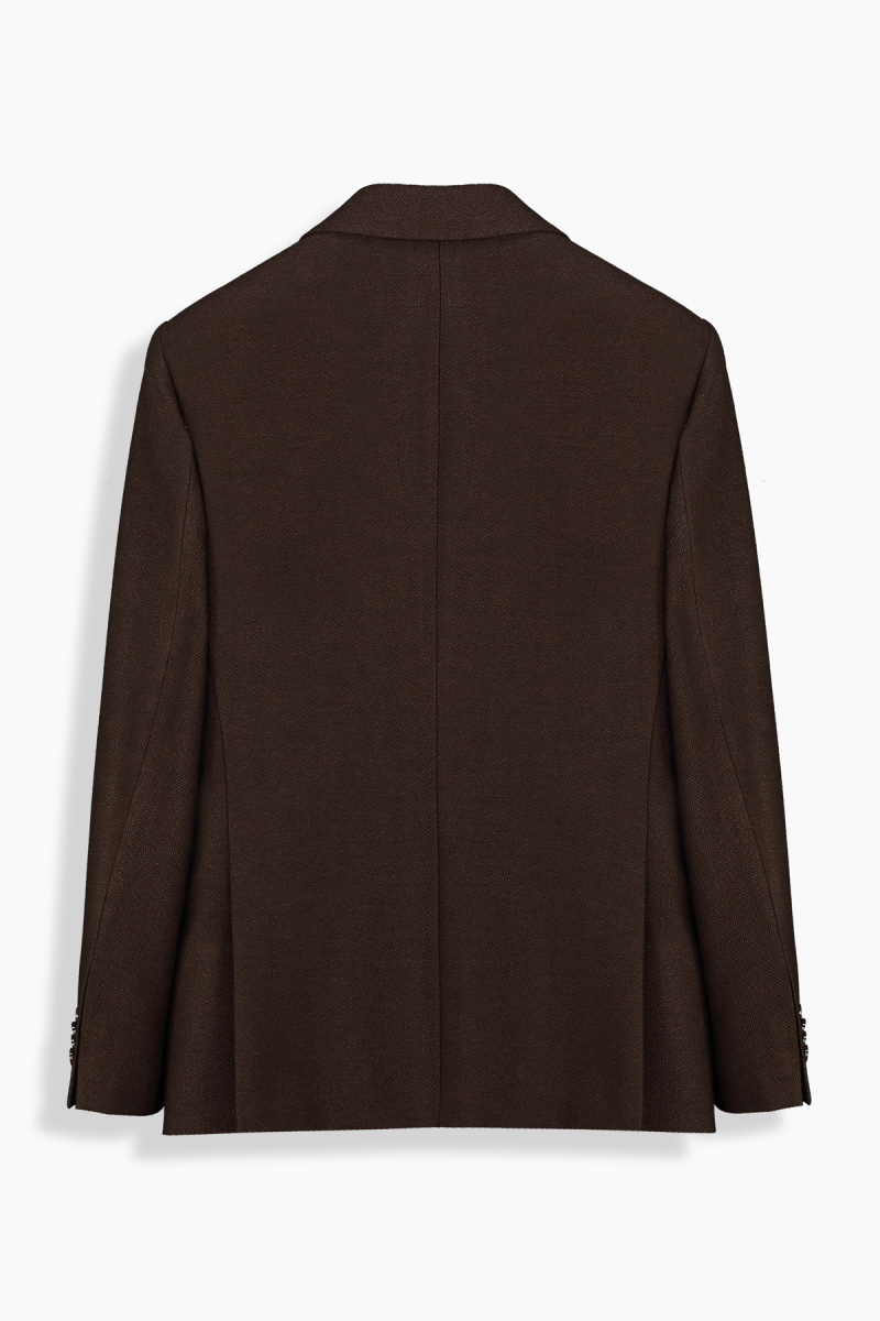 Teneresp Slim Fit Kahverengi Ceket - 2