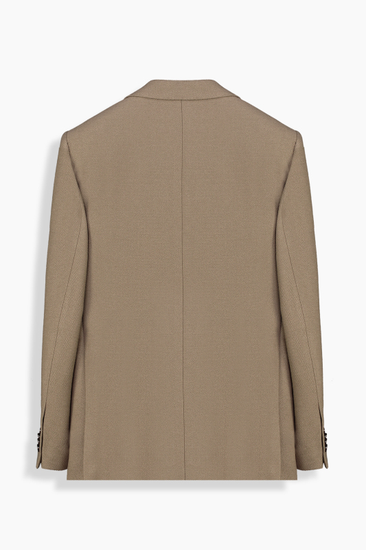 Teneresp Slim Fit Koyu Bej Ceket - SARAR
