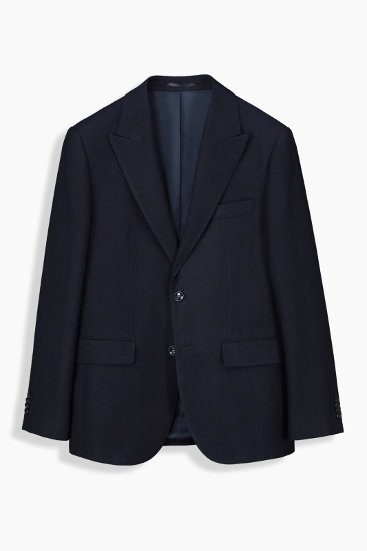 Teneresp Slim Fit Koyu Lacivert Ceket 