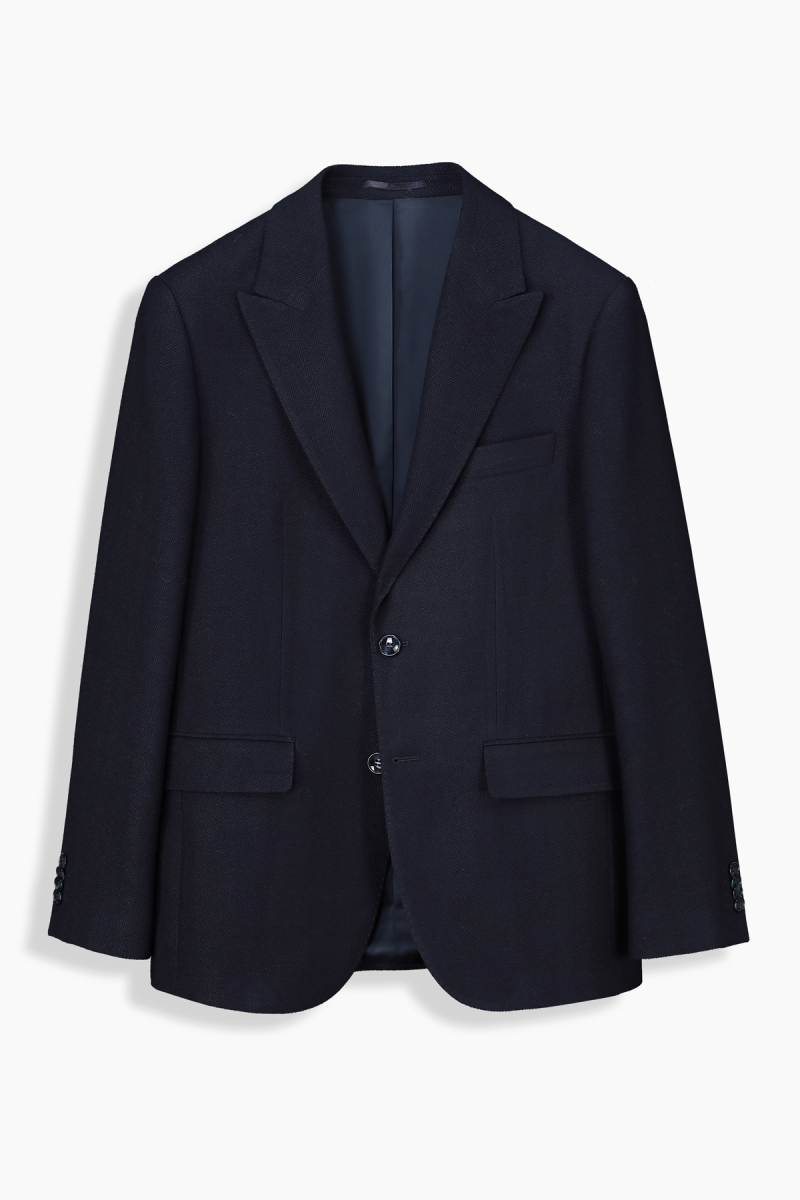 Teneresp Slim Fit Koyu Lacivert Ceket - 1