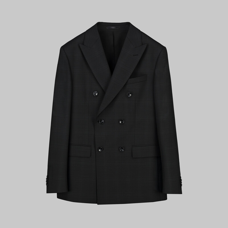 Tenerıfe Slim Fit Siyah Kareli Takım Elbise 