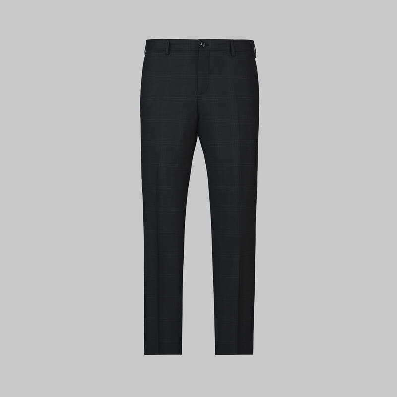 Tenerıfe Slim Fit Siyah Kareli Takım Elbise - 4