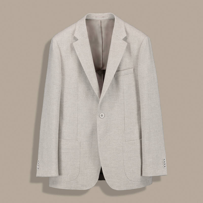 Thita Slim Fit Koyu Bej Ceket - 1