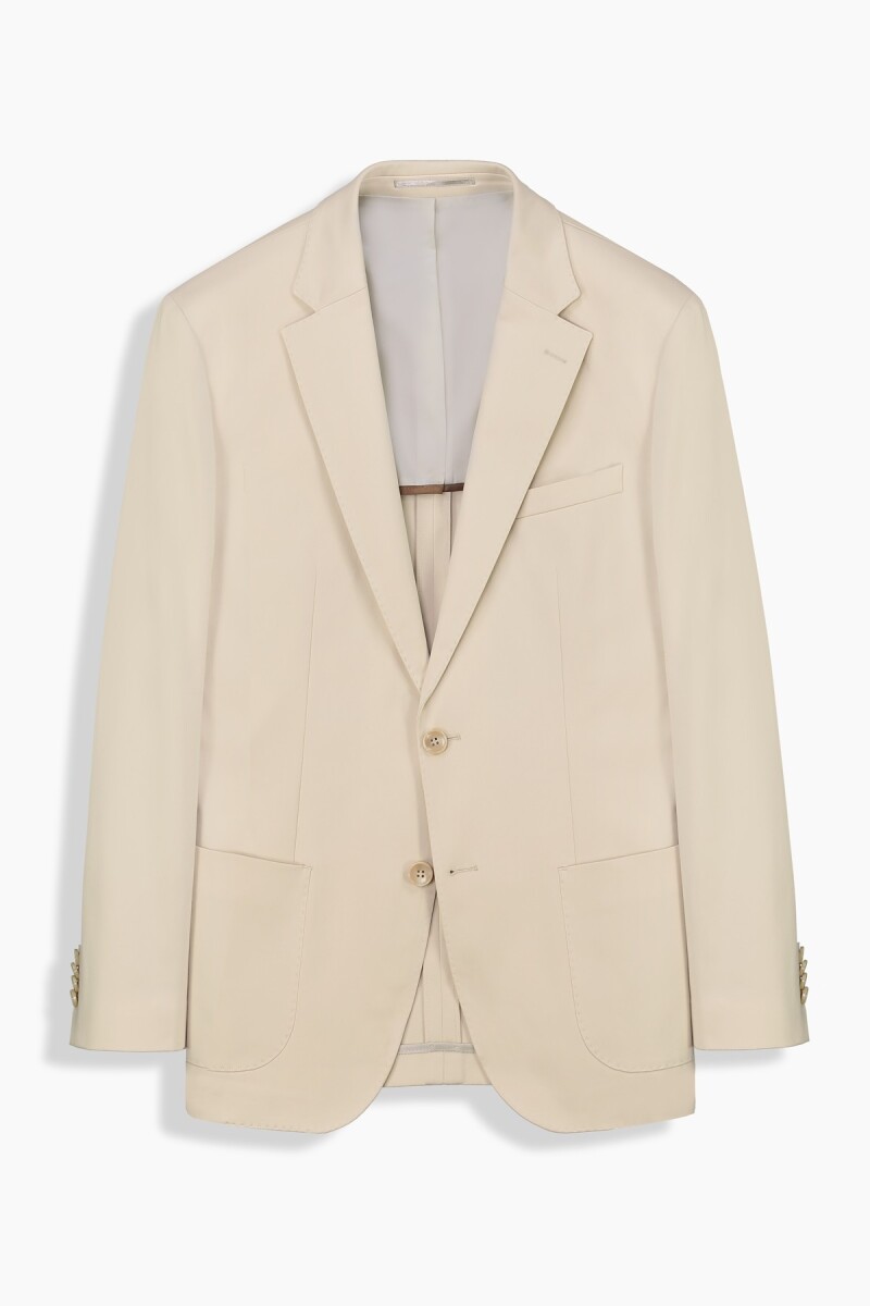 Thita Slim Fit Pamuklu Bej Ceket - 1
