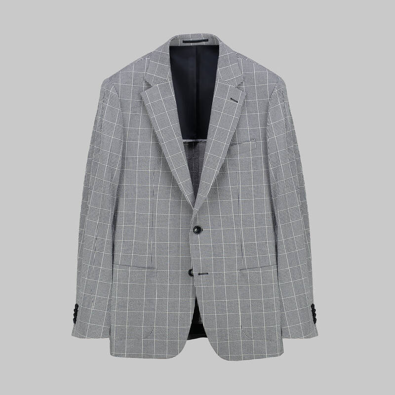 Thita Theo Slim Fit Lacivert Kareli Takım Elbise - 2