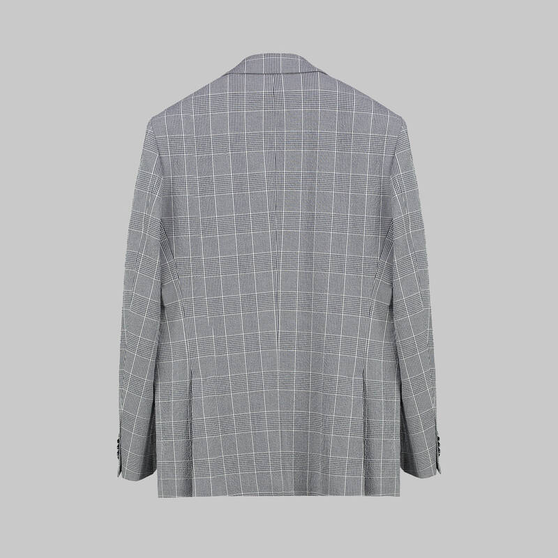 Thita Theo Slim Fit Lacivert Kareli Takım Elbise - 3