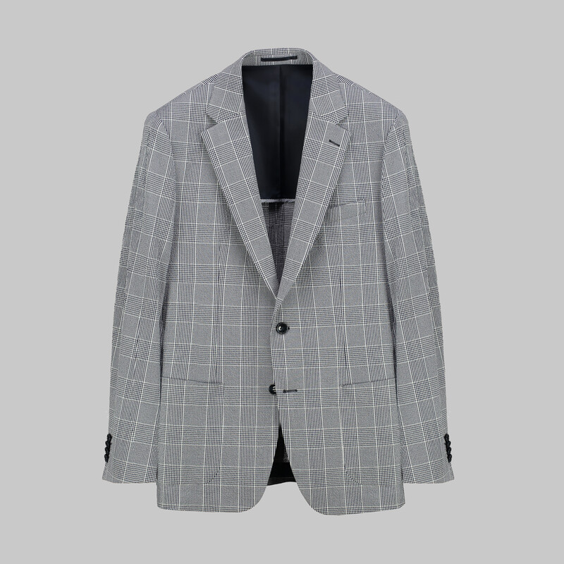 Thita Theo Slim Fit Lacivert Kareli Takım Elbise - SARAR