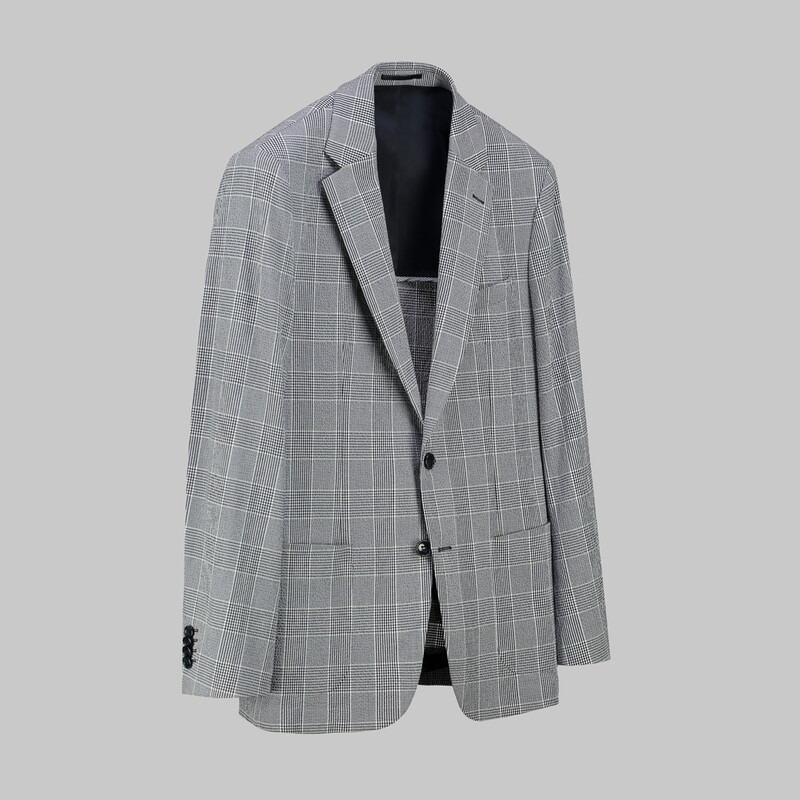 Thita Theo Slim Fit Lacivert Kareli Takım Elbise - SARAR