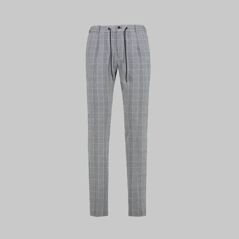 Thita Theo Slim Fit Lacivert Kareli Takım Elbise - 5