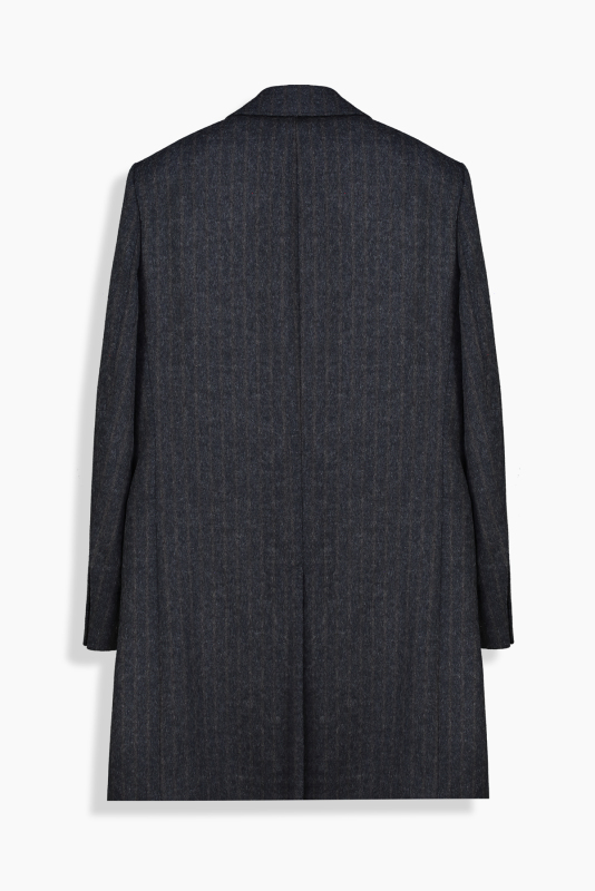 Tigre Slim Çizgili Lacivert Palto - SARAR