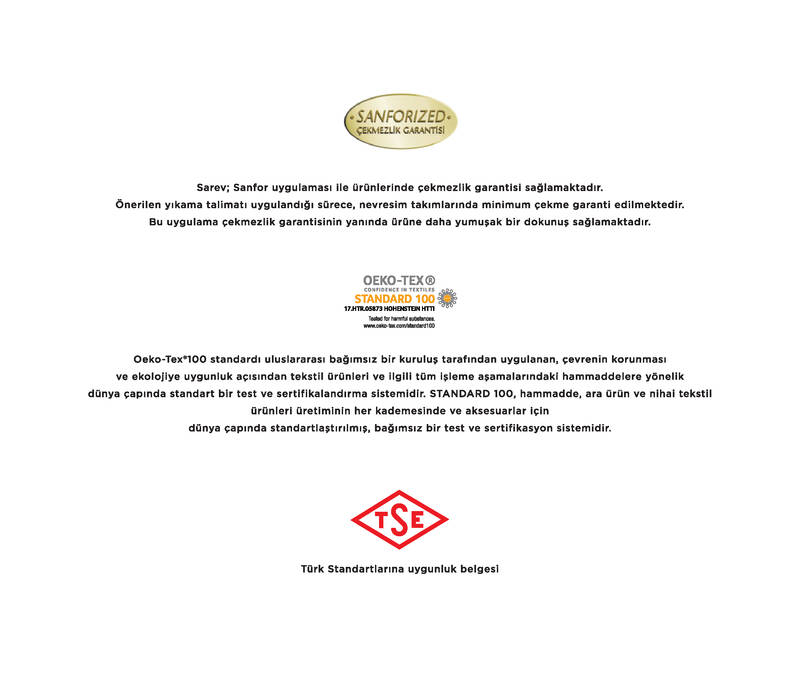 Tommy Saten Çift Kişilik Çizgili Nevresim Takımı - 4