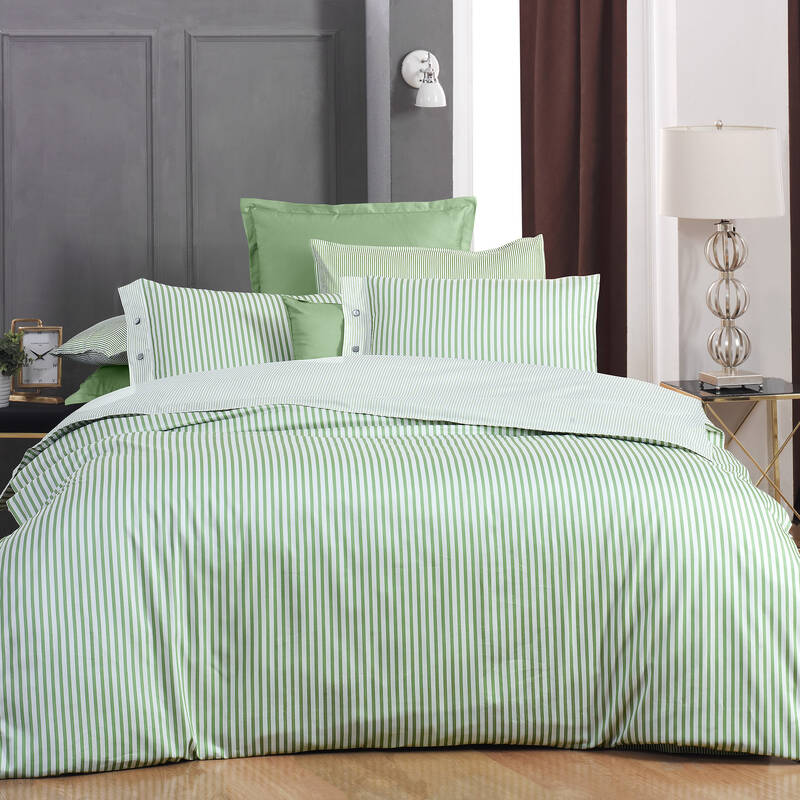 Tommy Saten Tek Kişilik Yeşil Nevresim Takımı - 1