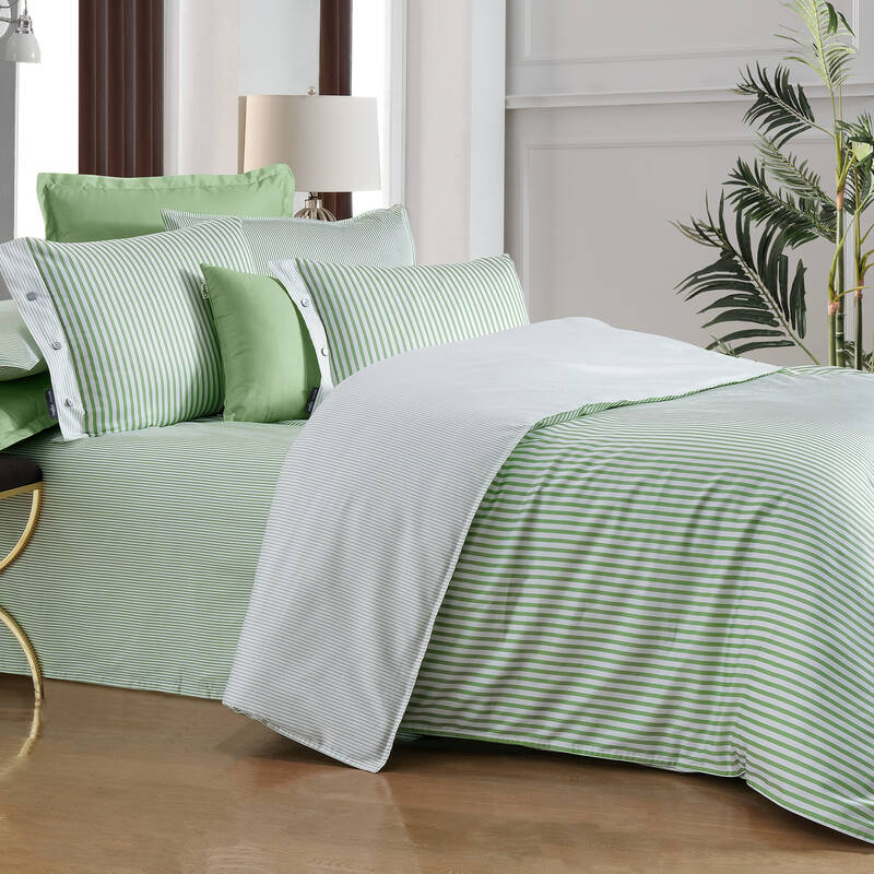 Tommy Saten Tek Kişilik Yeşil Nevresim Takımı - 2