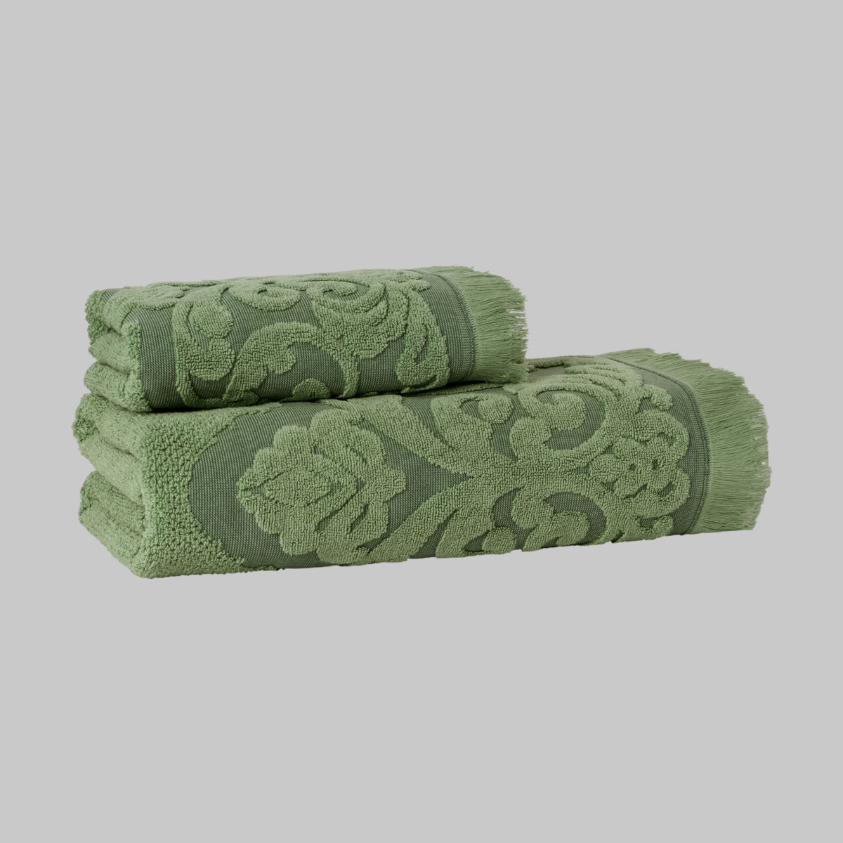 Tomris Havlu 50x90 Zeytin Yeşili - 1