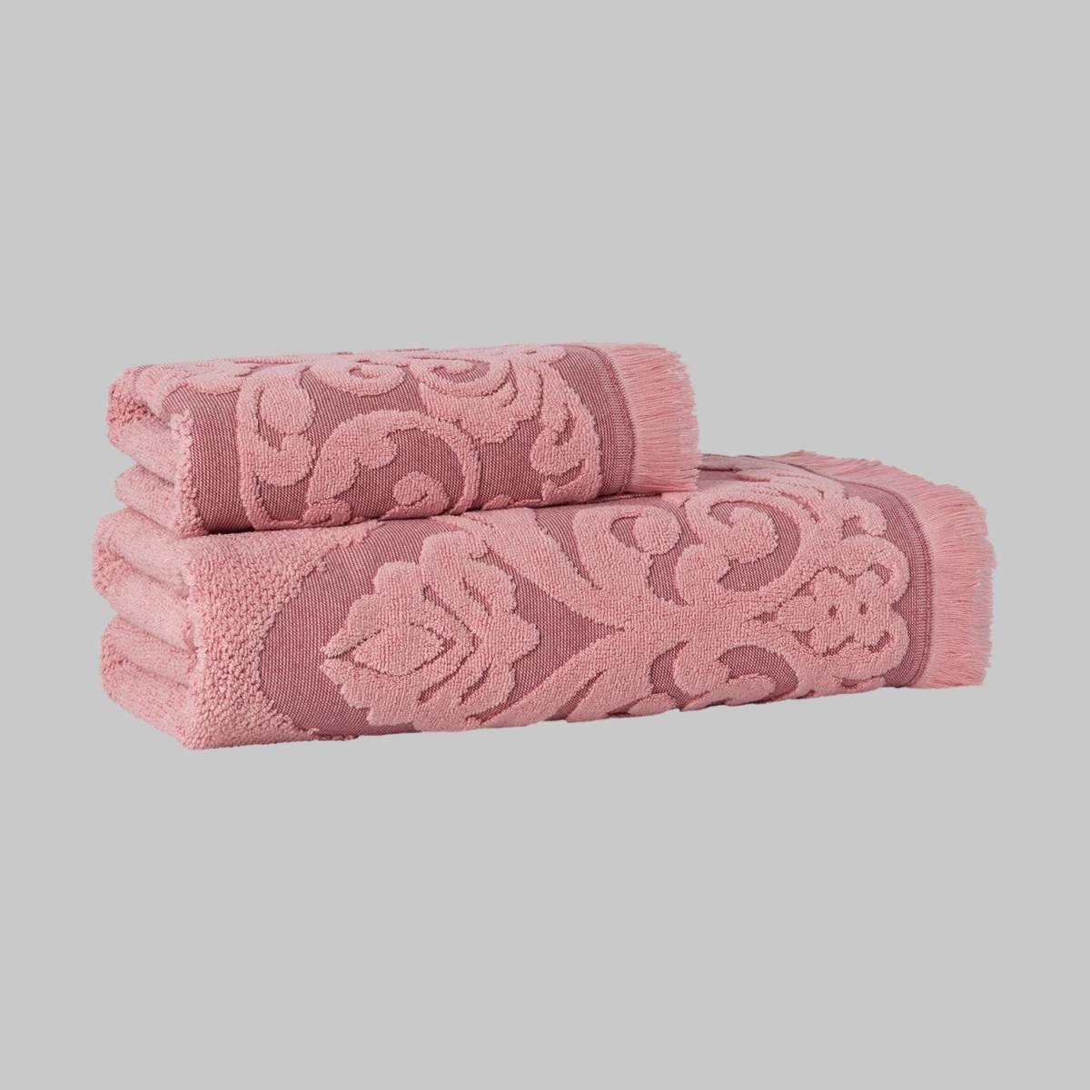 Tomris Pembe Havlu 90x150 - 1