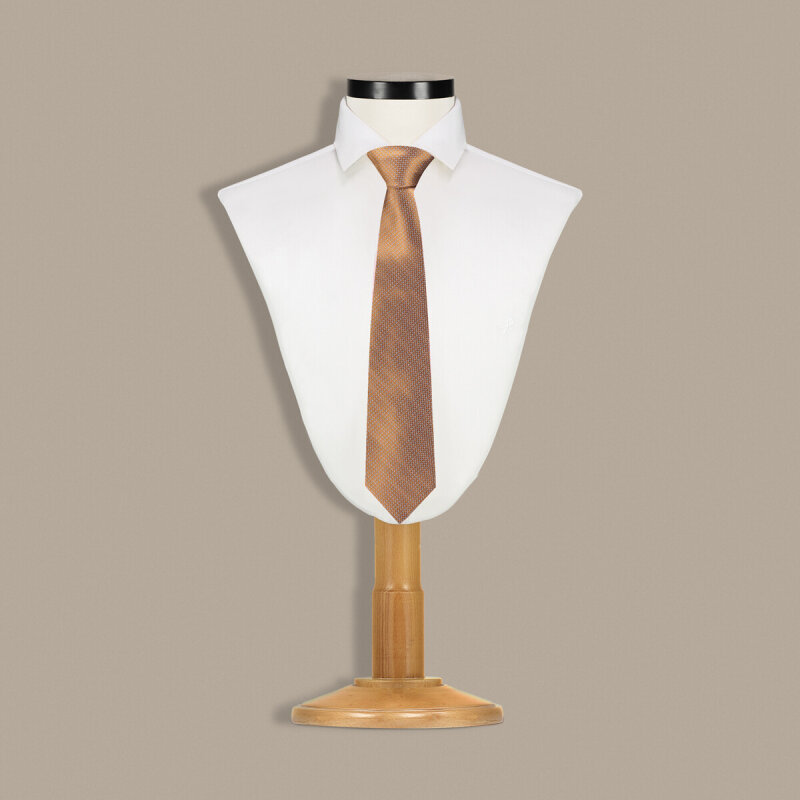 Turuncu Renk Desenli Kravat C109 