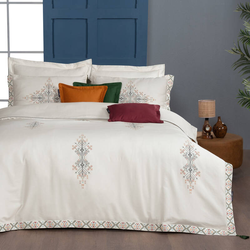 Umay Pamuk Saten Nevresim Takımı Çift Kişilik - 1