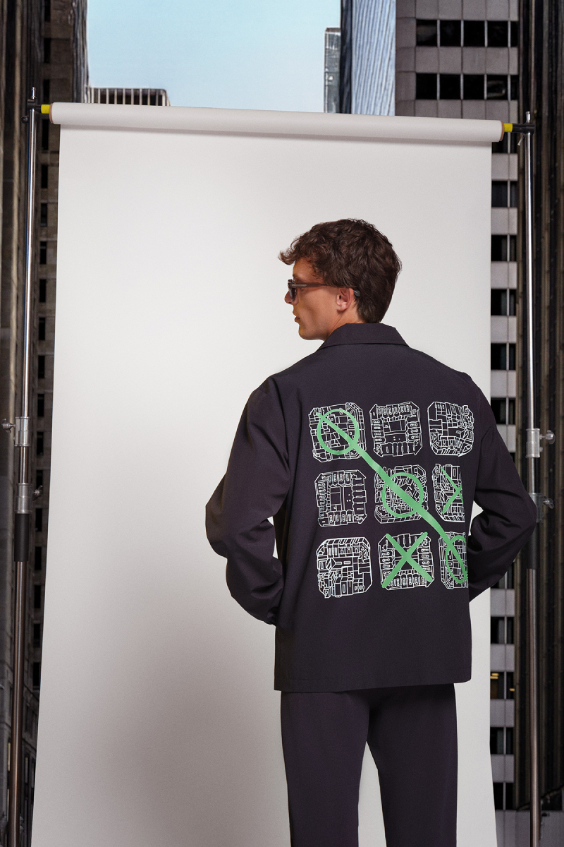 Uniro Barselona Tasarım Lacivert Slim Mont - 3