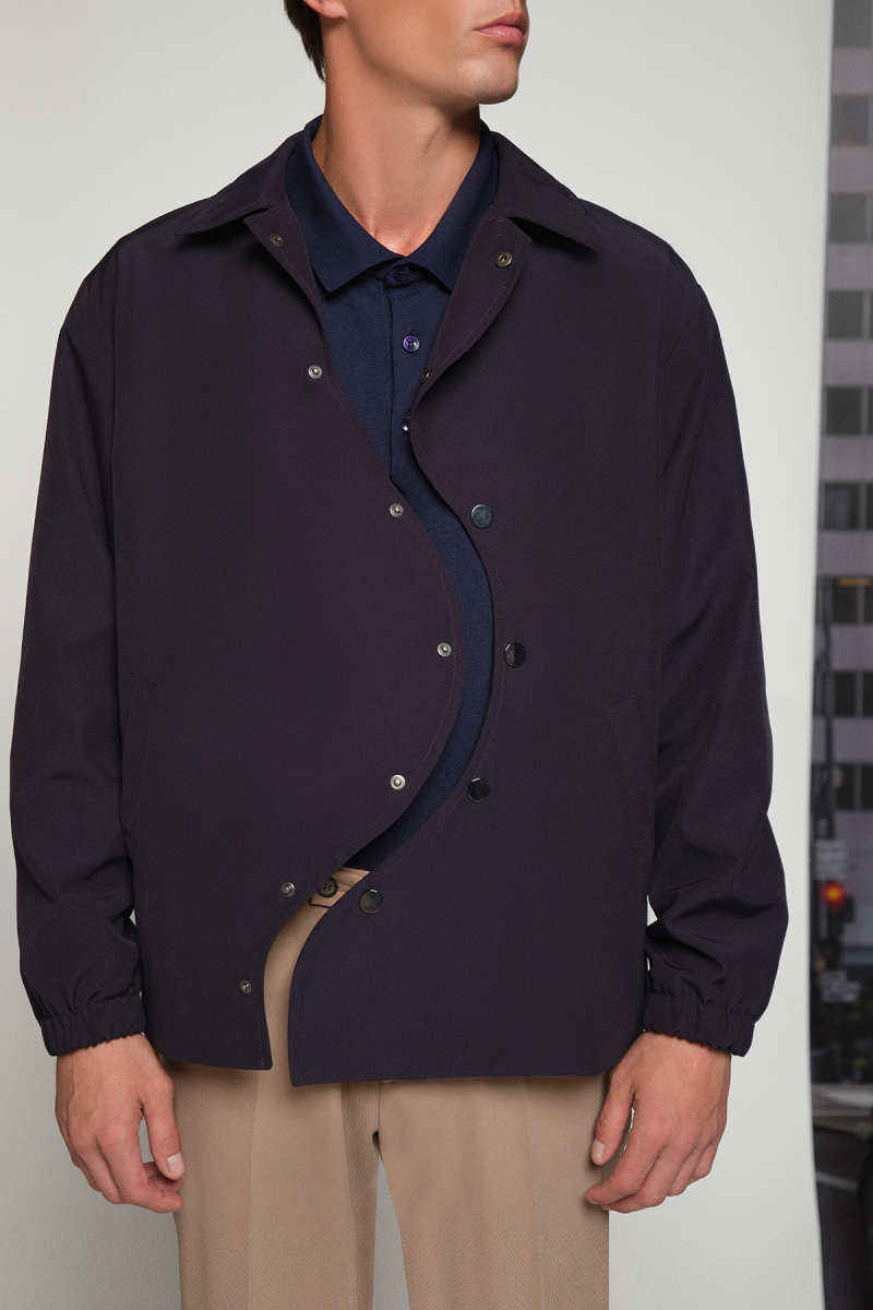 Uniro Lizbon Tasarım Lacivert Slim Mont - 1