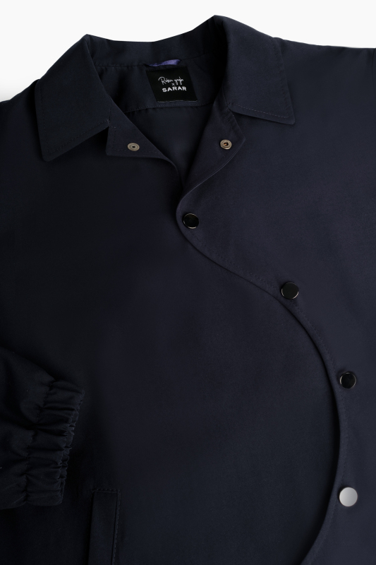 Uniro Lizbon Tasarım Lacivert Slim Mont - SARAR