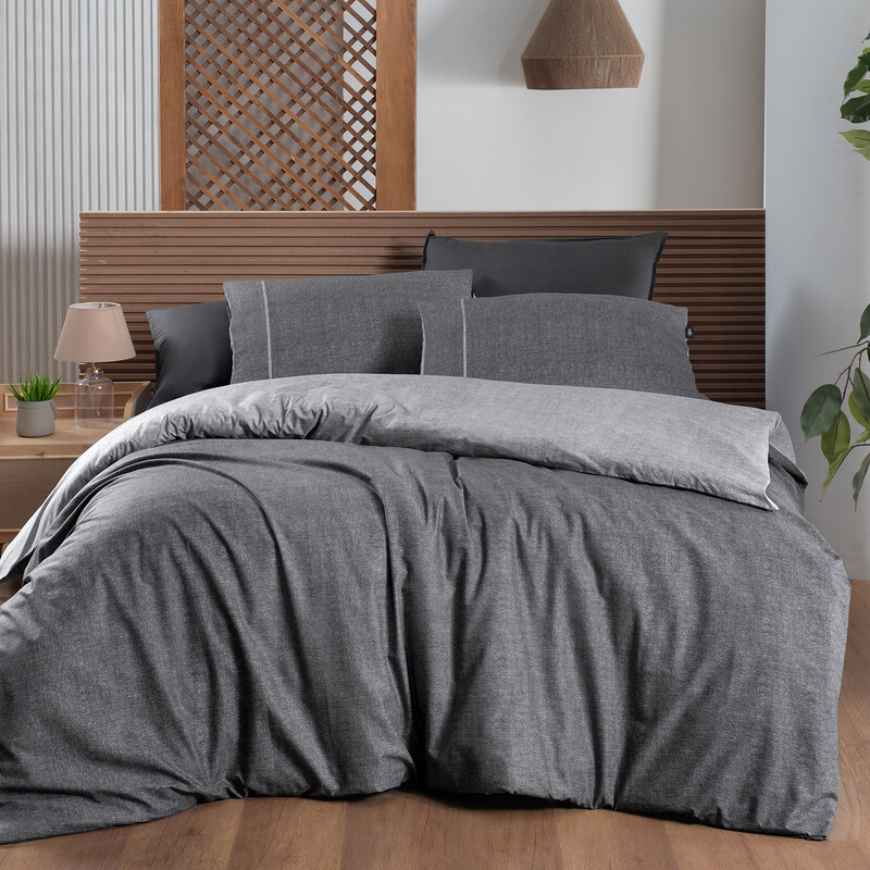 Unitwill Fancy Nevresim Takımı Çift Kişilik Gri 