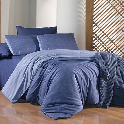 Unitwill Fancy Nevresim Takımı Çift Kişilik Mavi - 1