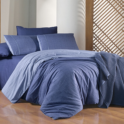 Unitwill Fancy Nevresim Takımı Çift Kişilik Mavi 