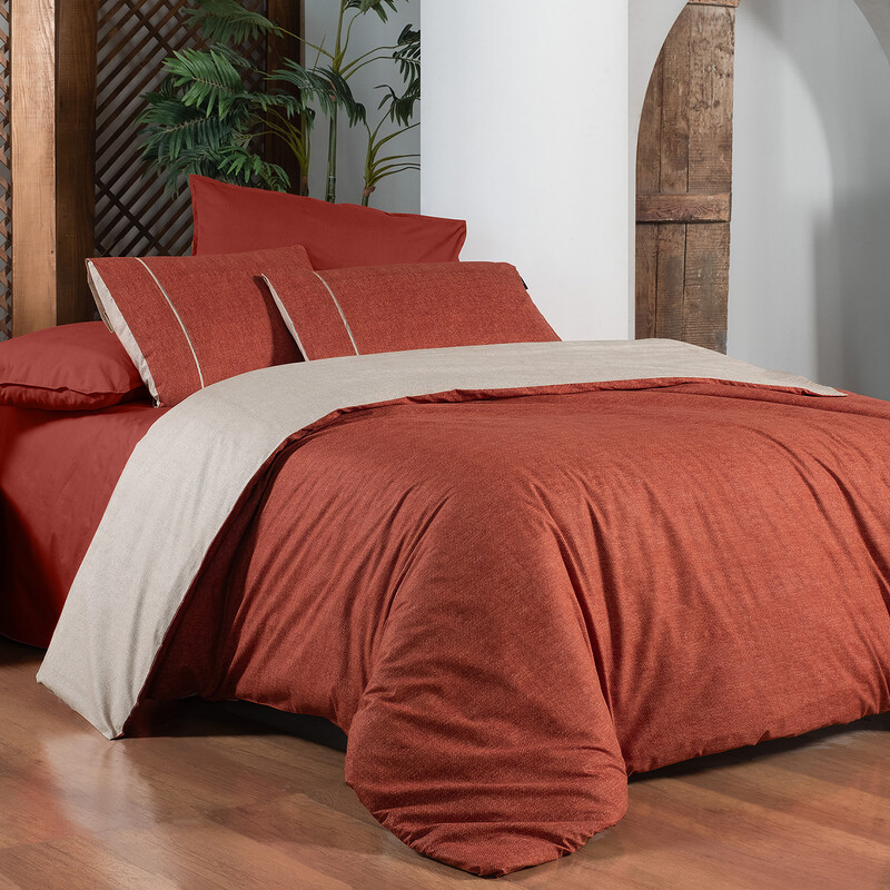 Unitwill Fancy Nevresim Takımı Çift Kişilik Taba - SAREV