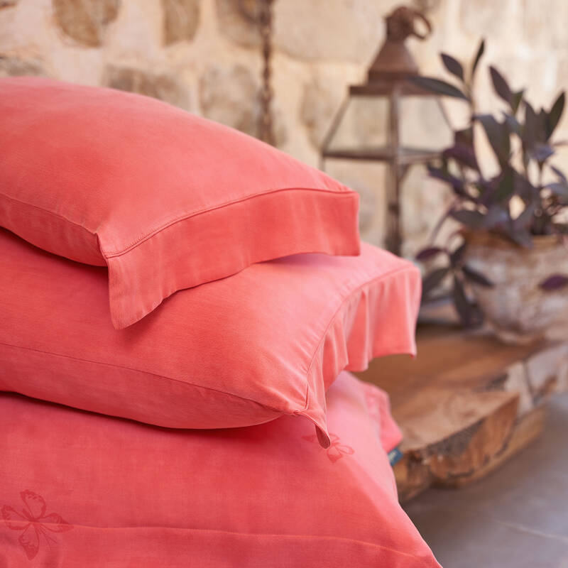 Uvercinka Cupro Çift Kişilik Nevresim Takımı Pembe - 3