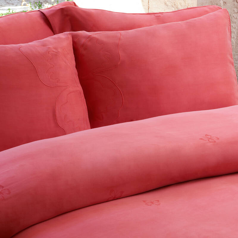 Uvercinka Cupro King Size Nevresim Takımı Pembe - 2