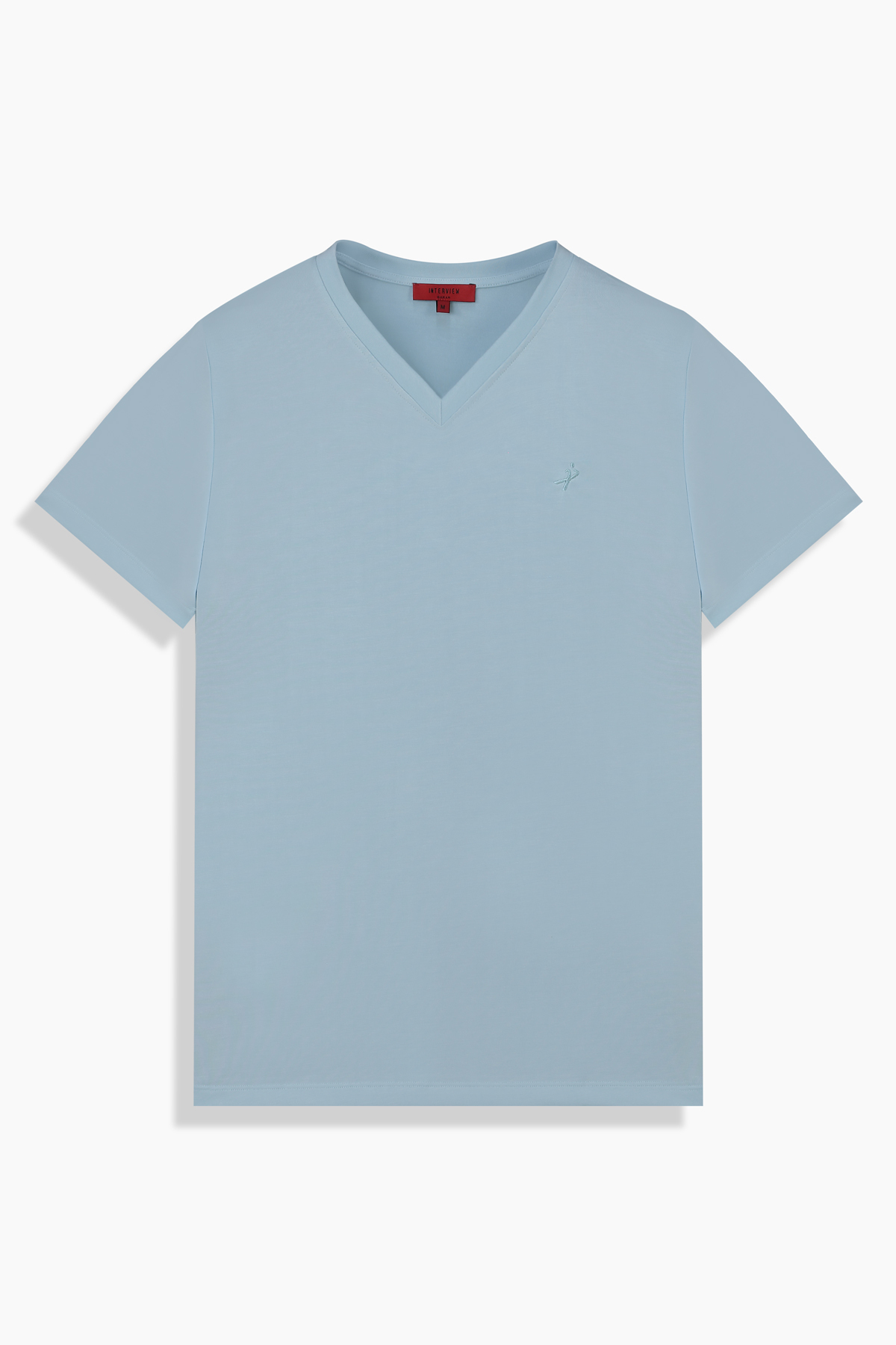 V Yaka Casual Mint Yeşili Tişört