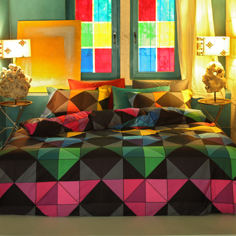 Valencia Nostalji Pamuk Saten Nevresim Takımı Çift Kişilik - SAREV