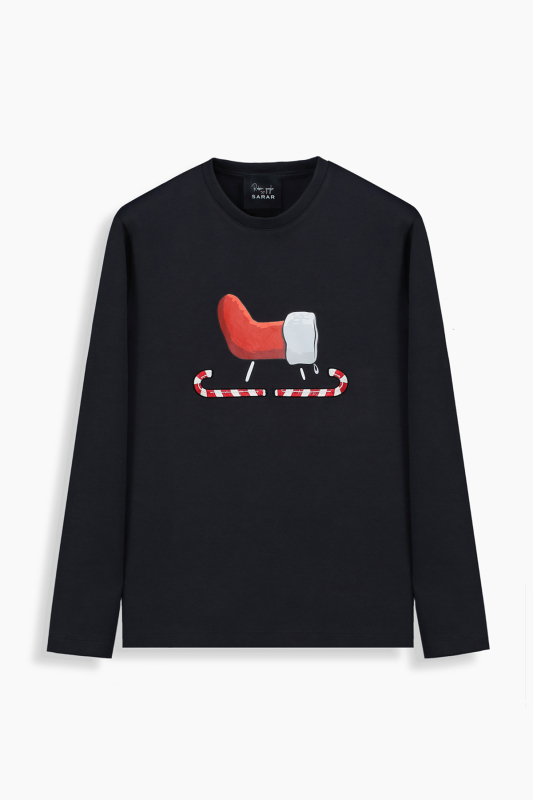 Vargas Kızak Regular Fit Koyu Gri Kadın Sweatshirt - SARAR