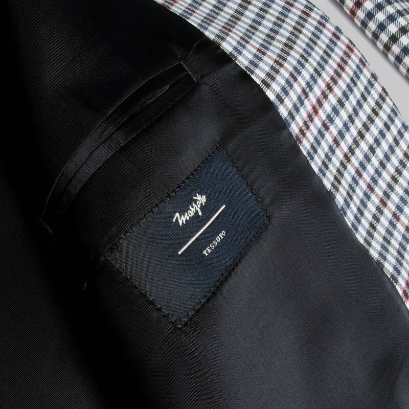 Varna Regular Fit Kareli Açık Lacivert Ceket - 4