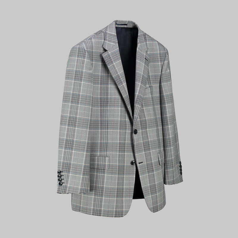 Varna Regular Fit Mavi Kareli Ceket - SARAR