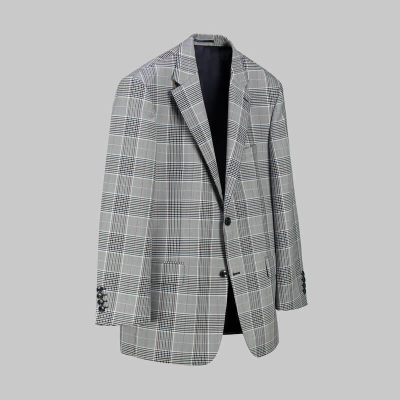 Varna Regular Fit Mavi Kareli Ceket - 2