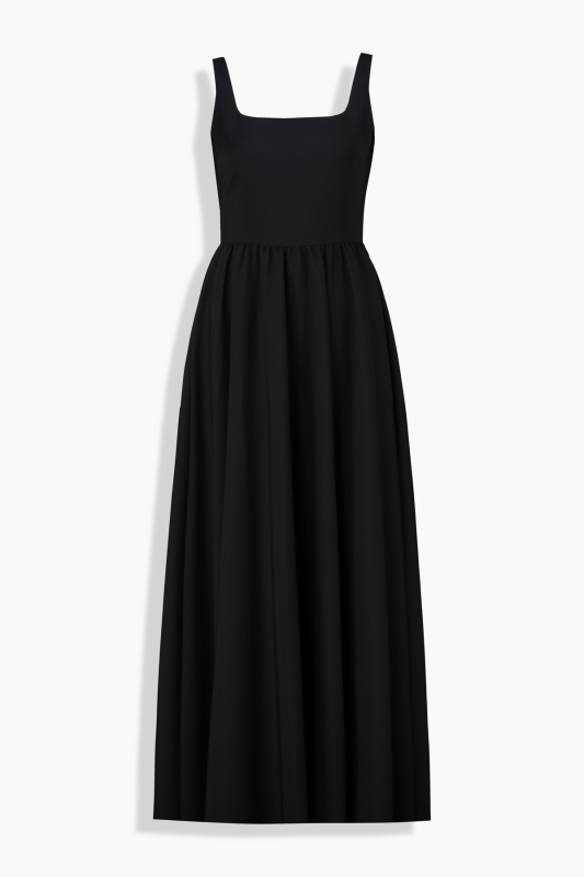 Velur Siyah Elbise - SARAR WOMAN